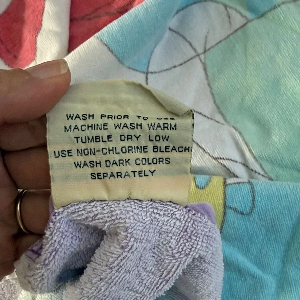 Vintage 90’s Disney The Little Mermaid Towel